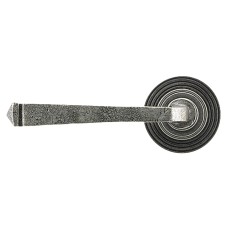 From The Anvil Pewter Door Handles on Round Beehive Rose - Avon Range 