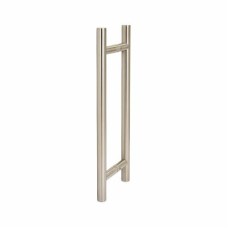 Exel 25mm T-Bar Door Pull Handle - Back to Back - 305mm Centres - Satin Stainless Steel