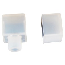 Integral LED End Cap From Bottom End for 15 x 15mm Side & Top Bend Neon Strip Light - Pack of 5
