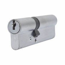 ERA 1 Star 6 Pin Kitemarked 100mm Euro Double Cylinder - 40 + 60mm - Satin Chrome - Keyed to Differ