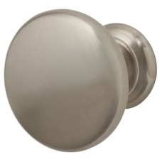 Crofts & Assinder Monmouth Round Cabinet Knob - 32mm Diameter - Brushed Satin Nickel