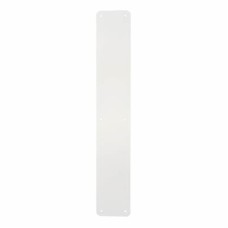 Exel Plastic Plain Finger Plate - 450 x 75 x 1.5mm - White