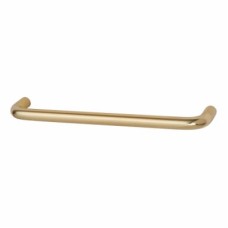Exel 10mm D-Bar Cabinet Pull Handle - 156mm Centres - Polished Brass