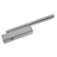 Briton 2321B.T.SES Cam Action Fire Door Closer with Trimplate - Size 2-4 - Push Side - Silver