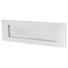 Letter Plate - 306 x 100mm - Satin Chrome