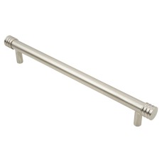 Frelan Hoxton Sturt 15mm T-Bar Cabinet Pull Handle - 224mm Centres - Satin Nickel