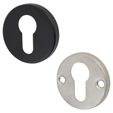 Exel Escutcheon - 52mm Diameter - Euro - Matt Black 
