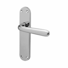 Exel Polished Chrome Latch Door Handle - Arezzo Range - 182 x 39mm