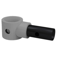 FibreRail Mid Rail - Key Clamp System - Single - Grey