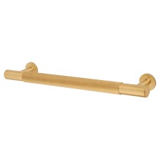 Carlisle Brass 13mm Knurled T-Bar Cabinet Pull Handle - 160mm Centres - Satin Brass