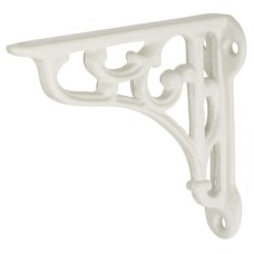 Olde Forge Scroll Shelf Bracket - 100 x 90mm - White 
