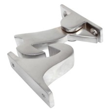 Gravity Door Holder - 60mm Length - Satin Chrome