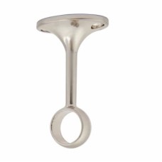 Rothley 25mm Hanging Rail Centre Bracket - Brushed Nickel