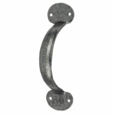 Olde Forge Bean D-Bar Door Pull Handle - Screw Fix - 125mm Centres - Pewter