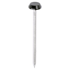 TIMCO Polymer Headed Nails - 65mm Length - Black - Pack of 100