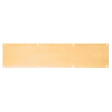 Hampstead Solid Brass Kick Plate - 800 x 200 x 1.2mm - 8 Screw Holes - Polished