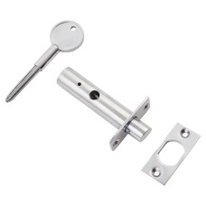 British Pattern Door Rack Bolt - Polished Chrome