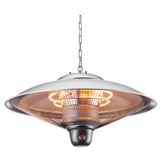 Forum Zink Marl IP34 Ceiling Pendant Patio Heater with Remote Control - 2000W
