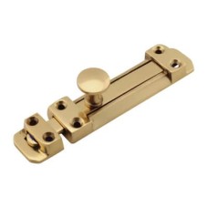 Exel Flat Section Bolt - 200 x 34mm - Polished Brass