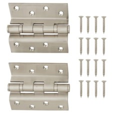 Rebated Storm Proof Casement Window/Door Hinge - 100 x 3mm - Stainless Steel - Pair