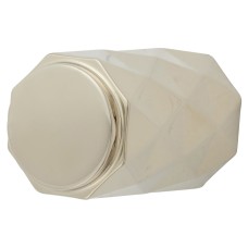 Alexander & Wilks Diamond Cut Cylinder Cabinet Knob - 20mm Diameter - PVD Polished Nickel
