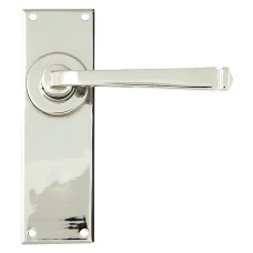 From The Anvil Polished Nickel Latch Door Handle - Avon Range - 152 x 48mm