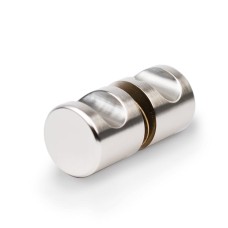 Bohle Shower Door Knob - Round - 32mm Diameter - Polished Chrome - Pair