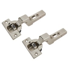 Blum CLIP Top Soft Close Cabinet Hinge - 110° - Inset - Zinc Plated - Pair