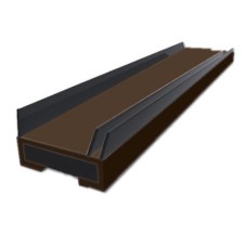 Pyroplex Triple Flipper Smoke Seal - FD60 - 20 x 4 x 2100mm - Brown - Pack of 5