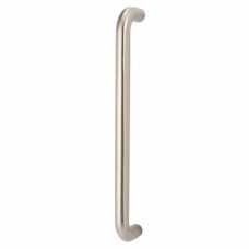 Exel 30mm D-Bar Door Pull Handle - Bolt Fix - 450mm Centres - Satin Stainless Steel