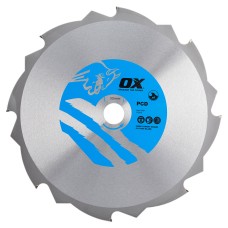OX PCD Circular Saw Blade - 165 x 20mm - 4T - Fibre Cement - Thin Kerf