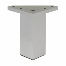 Square Cabinet Furniture Leg - 40 x 100mm - Silver