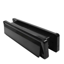 Fab & Fix - uPVC/Timber - Nu-Mail Letter Plate - 310 x 68mm - Door Thickness 40-80mm - Black