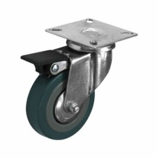 Coldene Castor - Swivel Braked - 55kg Max Weight - 100mm Diameter - Grey