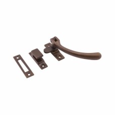 Hampstead Bulb End Mortice & Hook Plate Casement Window Fastener - Reversible - Soft Antique Bronze