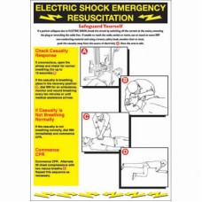 Exel Electric Shock Safety Poster - 420 x 600mm