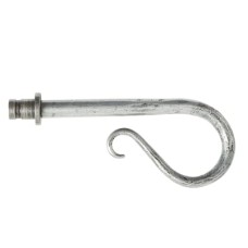 Olde Forge Shepherd's Crook Curtain Finials - Pewter