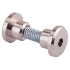 Hex Headed Bolt Through Fixing - 17-21mm Panels - Satin Anodised Aluminium - Pack of 10