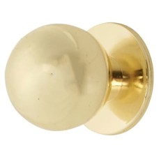 Exel Ball Cabinet Knob - 25mm Diameter - Polished Brass
