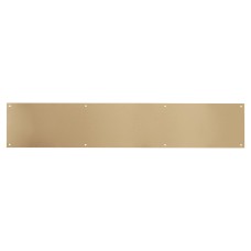 Hampstead Solid Brass Kick Plate - 800 x 150 x 1.2mm - 8 Screw Holes - Satin