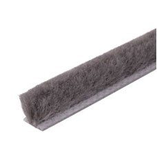 Exitex Sash Window Slide Pile with Fin - 100m Length - 6.5mm Pile - Grey
