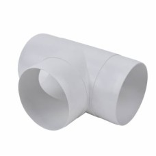 Manrose Plastic Tee Piece Pipe Connector - 4