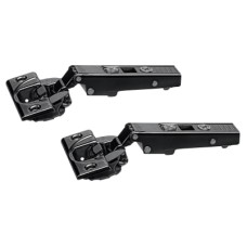 Blum CLIP Top Soft Close Cabinet Hinge - 110° - Overlay - Black Onyx - Pair