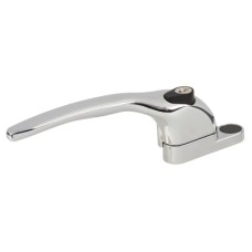 Yale uPVC Offset Espagnolette Locking Multipoint Window Handle - Left Hand - Polished Chrome