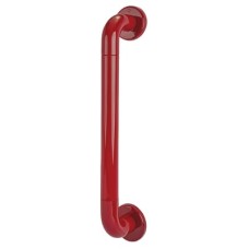 Hoppe AR602/425 Nylon D-Bar Door Pull Handle on Rose - Screw Fix - 425mm c/c - Rouge Red