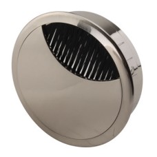 Exel Round Cable Tidy Grommet - 80mm Hole Size - Brushed Nickel