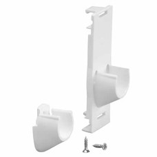 elfa Top Track System - Clothes Hanging Rail Holder Frame to Wall - 44 x 25 x 32mm - Platinum