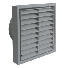 Manrose Plastic Fixed Blade Wall Grille with Anti-Insect Net Inlet - 4