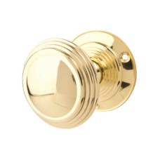 Heritage Brass by M Marcus Goodrich Mortice Door Knob - 69mm Rose Diameter - Polished Brass