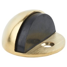 Exel Half Moon Oval Floor Door Stop - 22.5 x 45mm - PVD Brass
